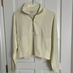Athleta Yellow Quarter-Zip Pullover